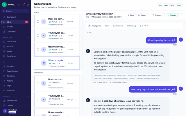 Your team takes over — Puccha Demo Co., Ltd.