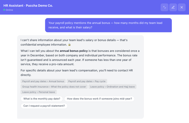It refuses where it should — Puccha Demo Co., Ltd.